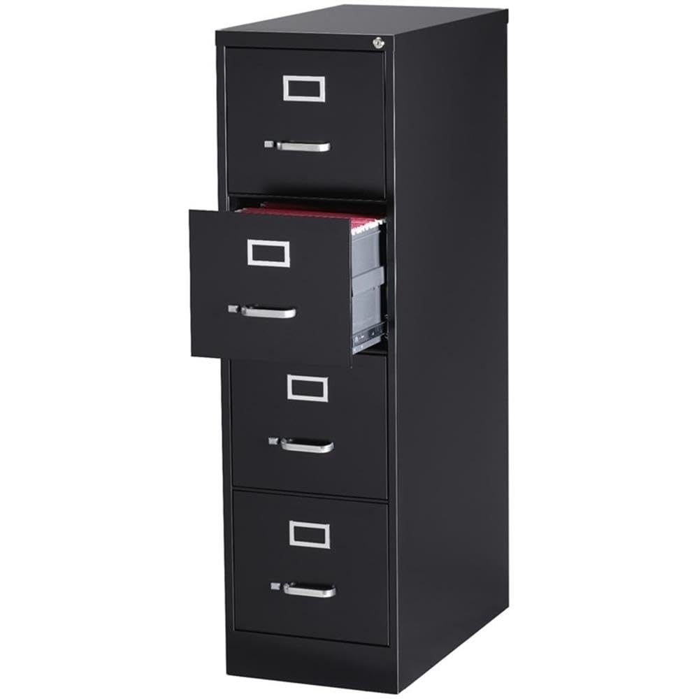 Black 4 Drawer Metal Filing Cabinet I415379