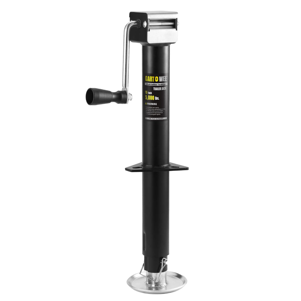 5000 lbs A-Frame Trailer Jack, 15" Vertical Travel with Adjustable Drop Leg E4747