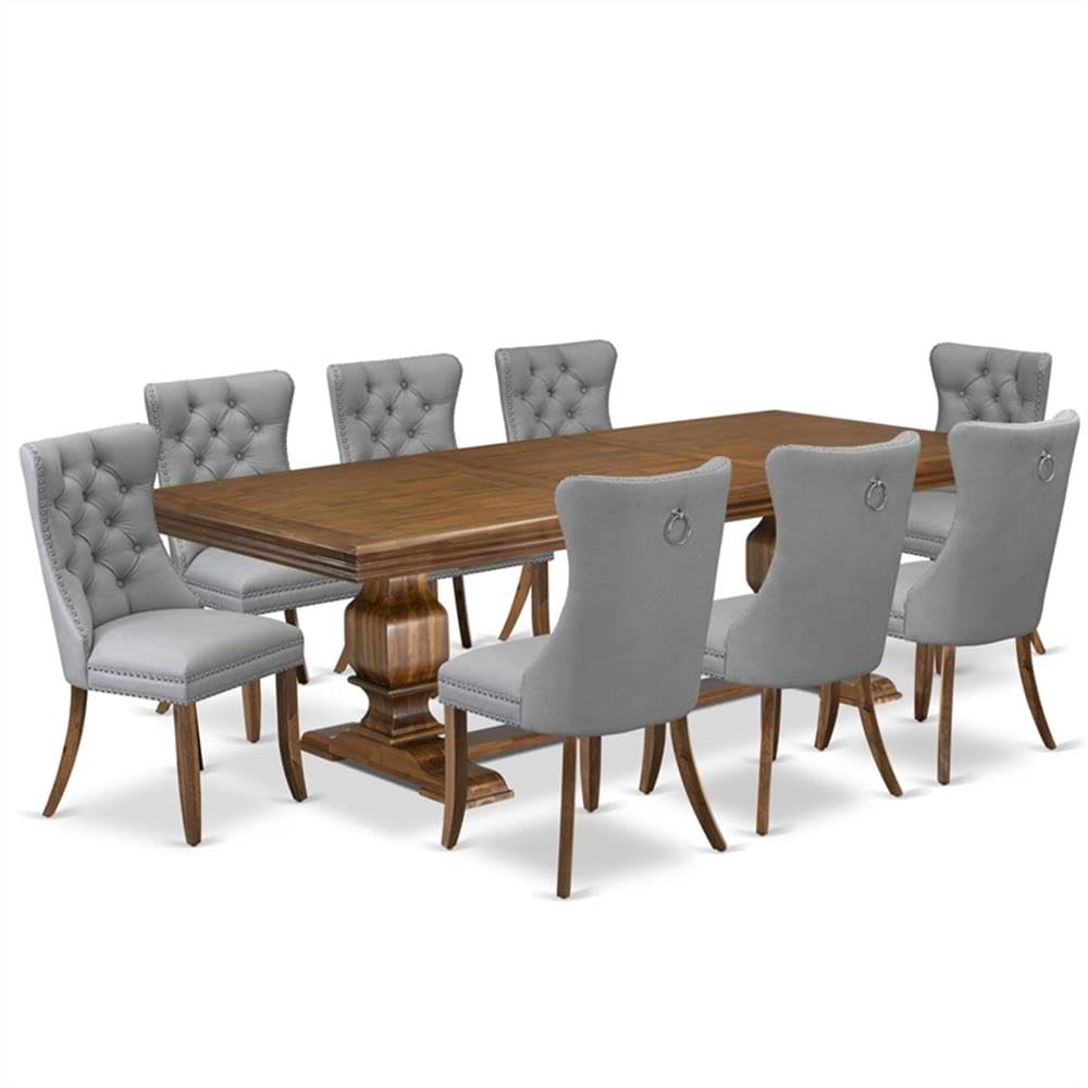 9-Piece Acacia Wood Dining Set S50982