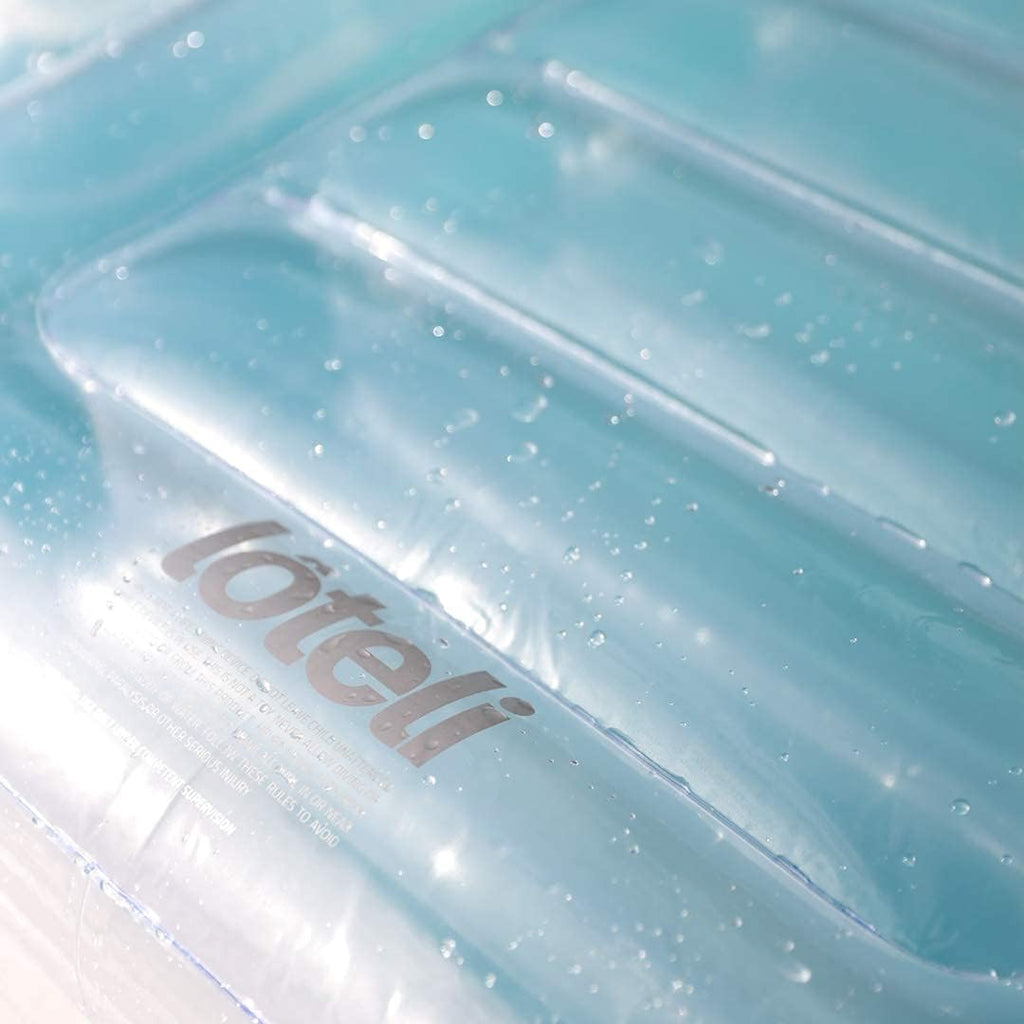 Transparent Inflatable Chaise Pool Float with Cup Holder P511572