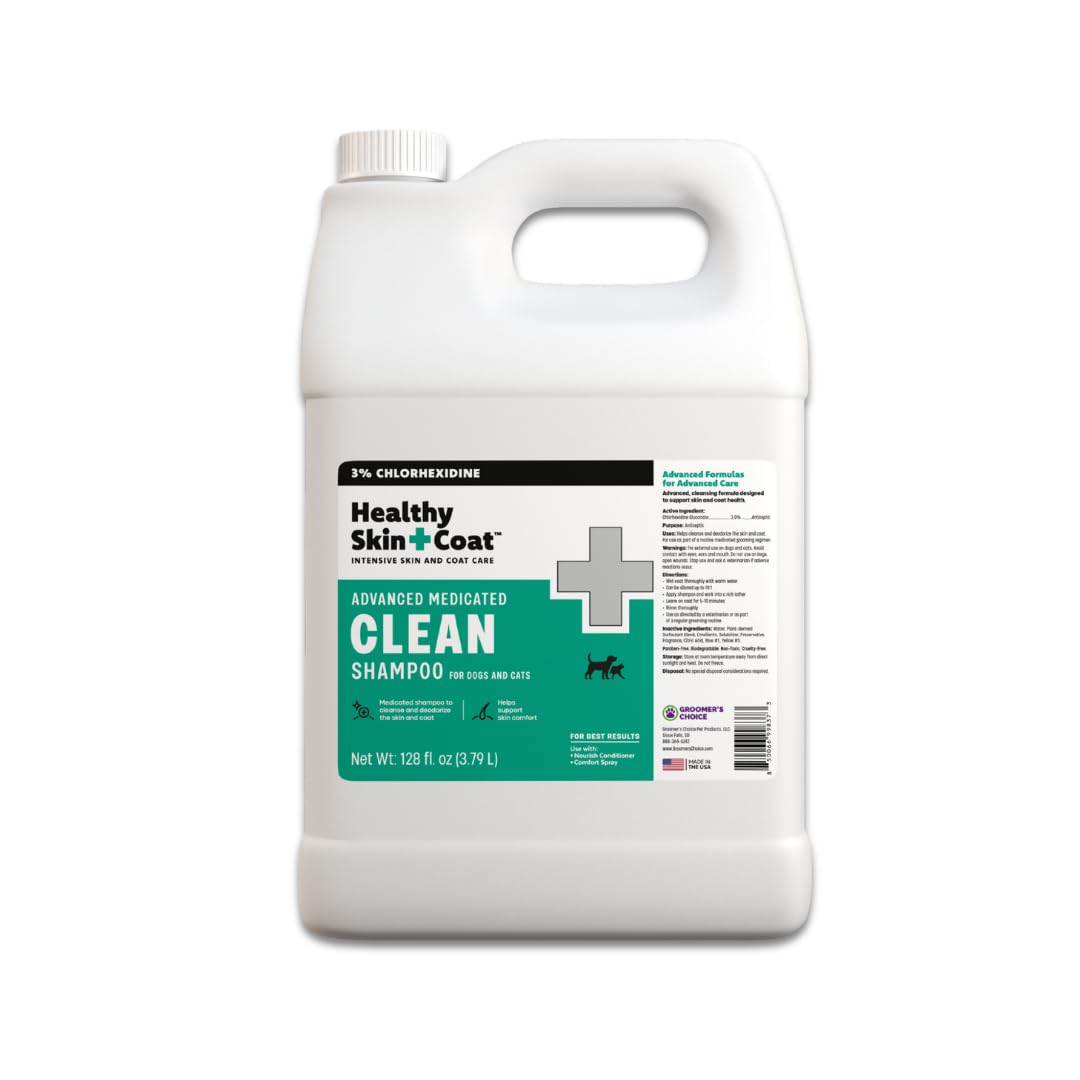 Medicated Chlorhexidine Dog Shampoo 3%, 1 Gallon H679