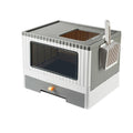 Foldable Top Entry Cat Litter Box with Lid X865