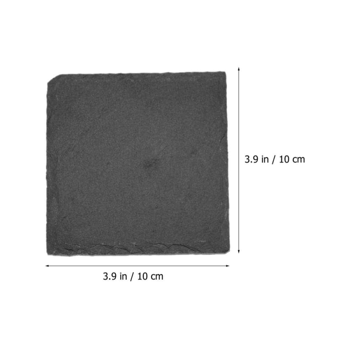 Black Natural Stone Coasters Set J5018