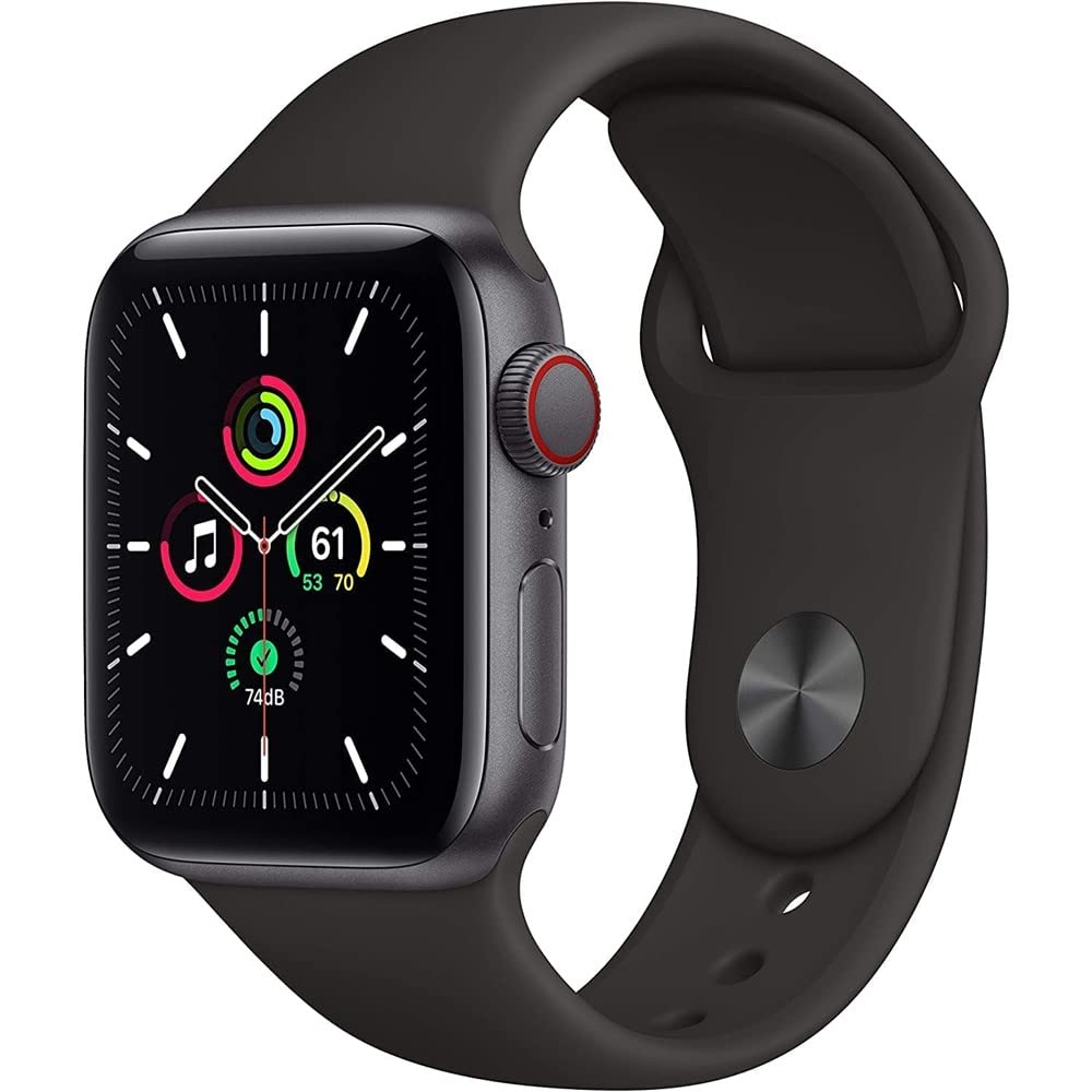 Space Gray Aluminum Case with Black Sport Band Smartwatch Y729467