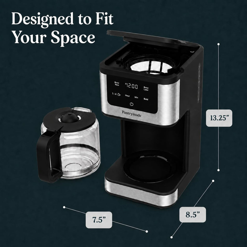 14-Cup Programmable Drip Coffee Maker with Glass Carafe, Black C989
