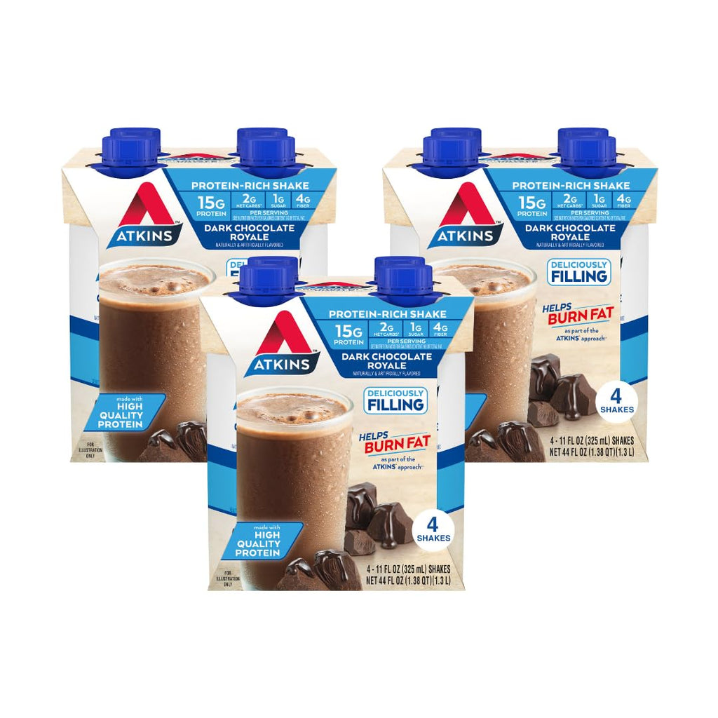 Dark Chocolate Protein Shake & Iced Coffee Protein Shake, 15g Protein, 12 Count I519