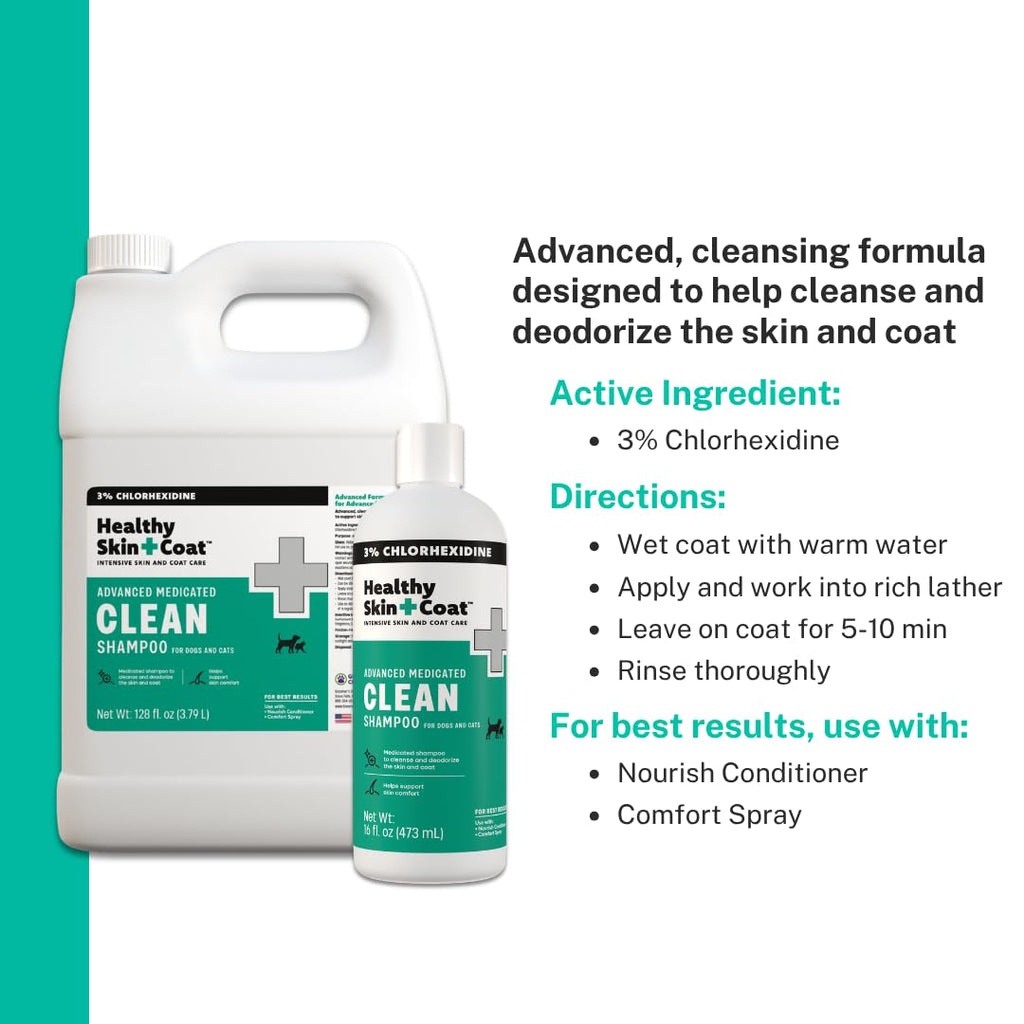 Medicated Chlorhexidine Dog Shampoo 3%, 1 Gallon H679