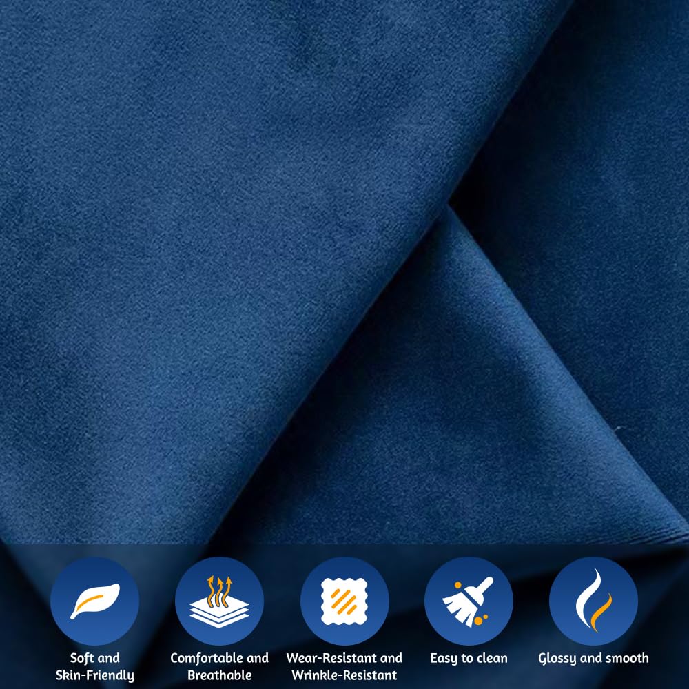 Blue Velvet King Size Sleeper Sofa J776751