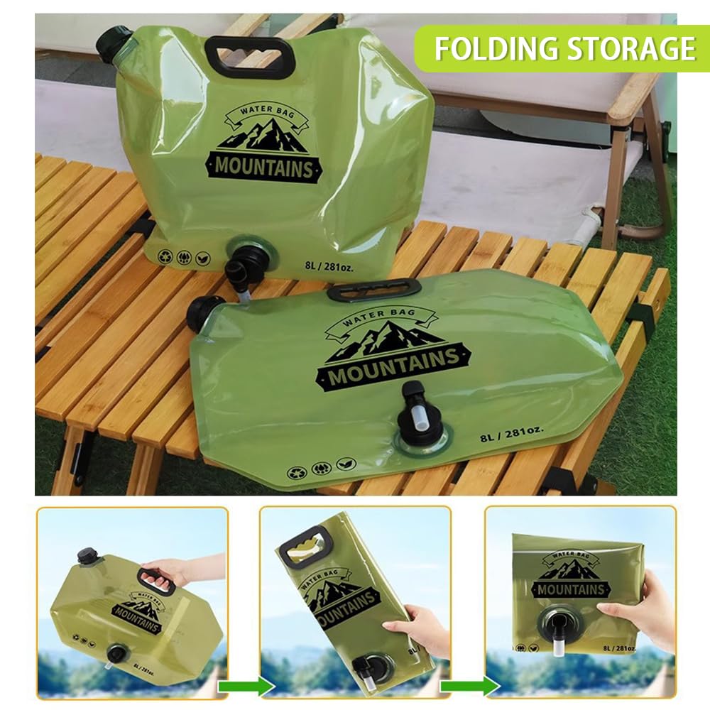 8L Collapsible Water Container with Faucet V579369