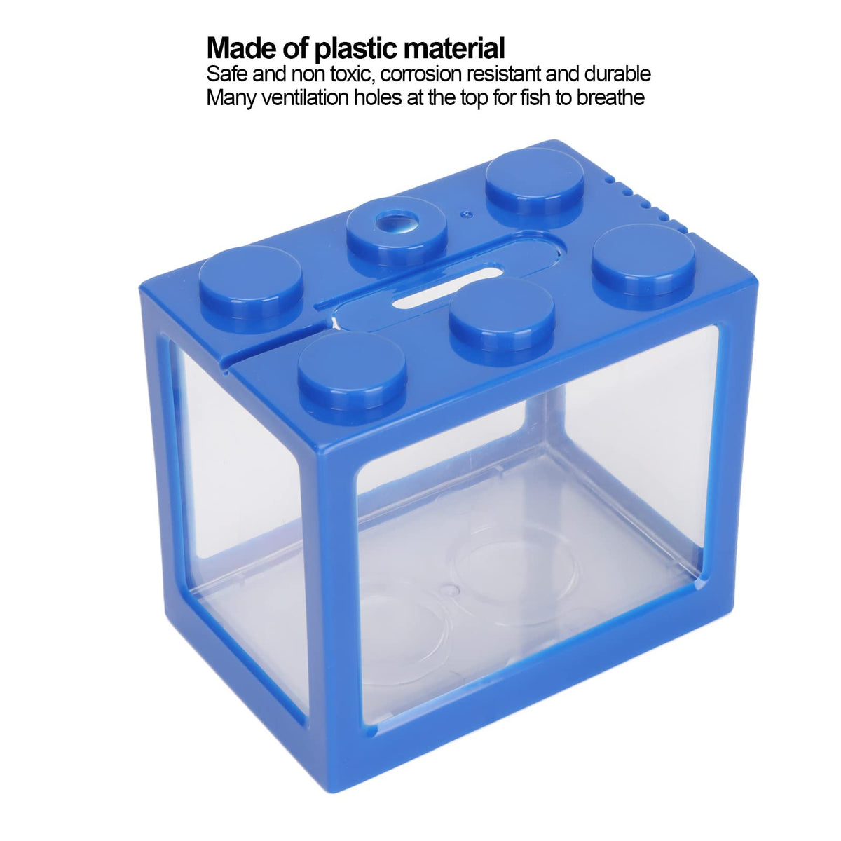 Mini Plastic Stackable Betta Fish Cube with LED Desktop Aquarium Kit L348