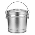 6-Gallon Galvanized Steel Storage Can with Lid S6557