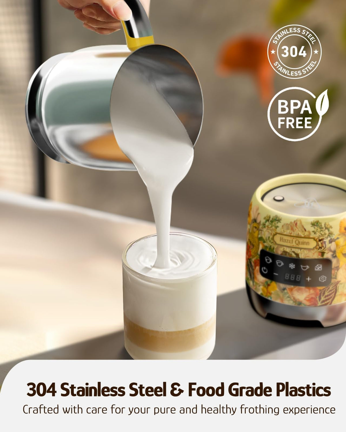 Electric Milk Frother & Steamer Y781