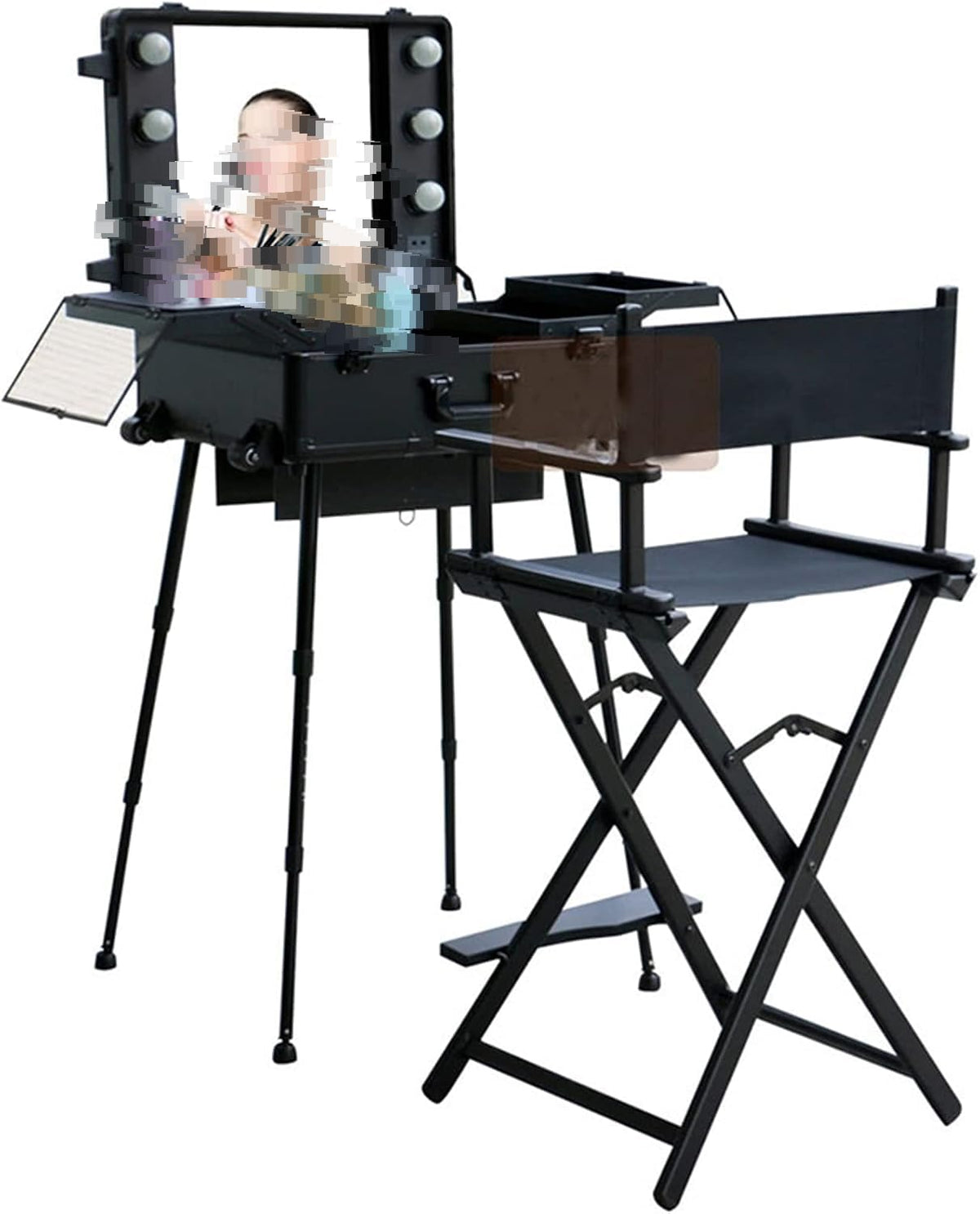 Portable Folding Director's Chair Lightweight Aluminum M84922