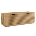 Oak Wood Grain Storage Bench P369