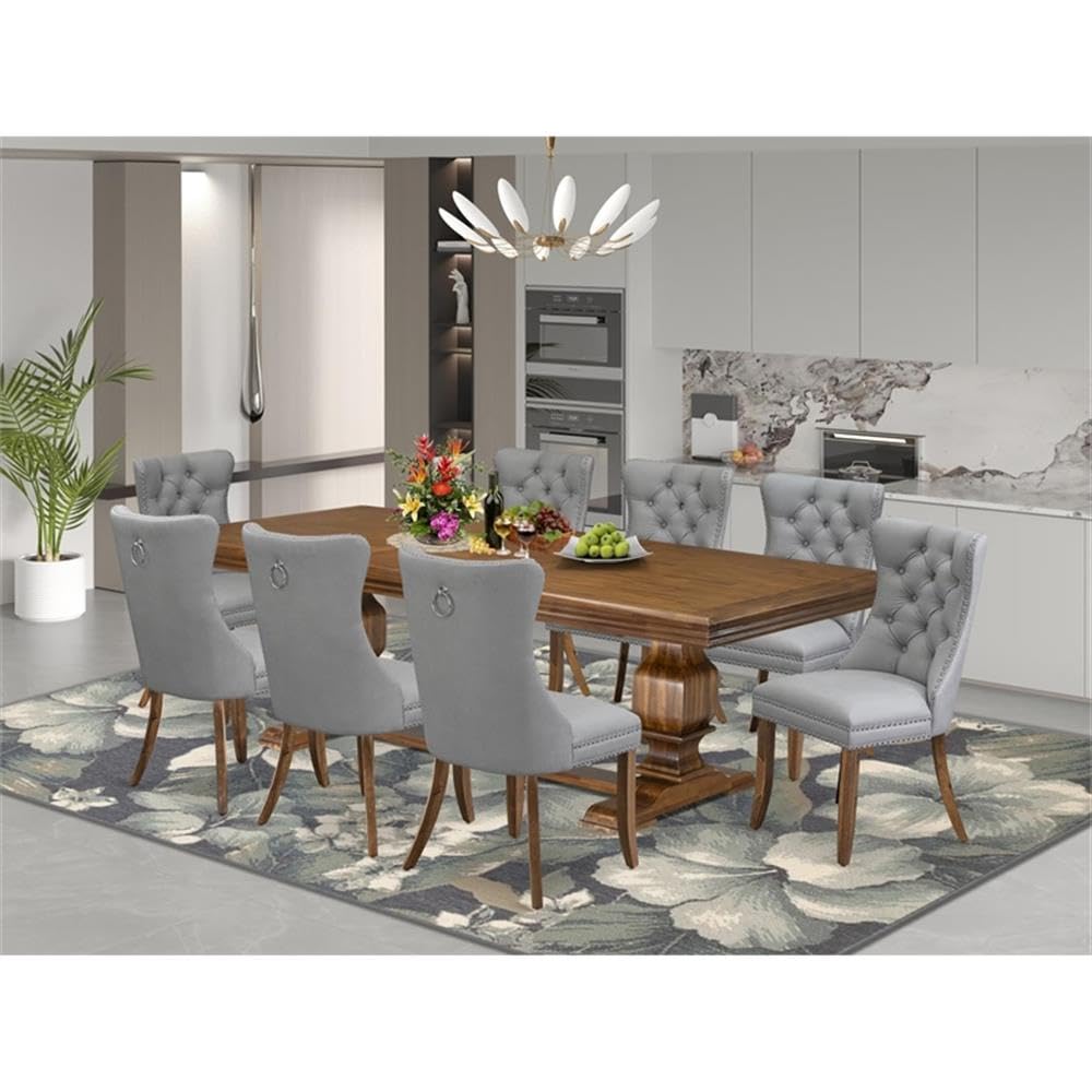 9-Piece Acacia Wood Dining Set S50982