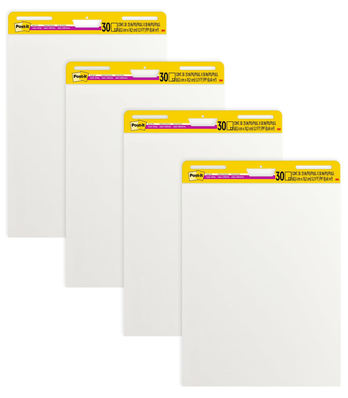 White Easel Pad, 4 Pads W4084