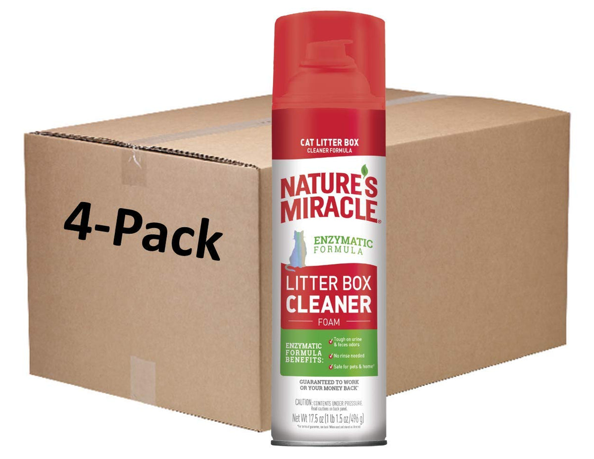 Cat Litter Box Cleaner Foam 17.5 oz 4 Pack V6511