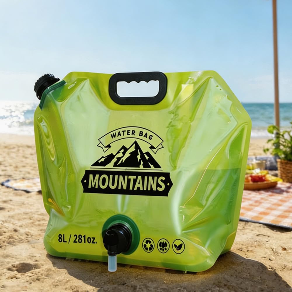 8L Collapsible Water Container with Faucet V579369