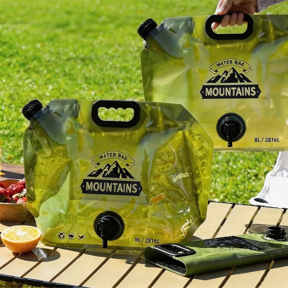 8L Collapsible Water Container with Faucet V579369