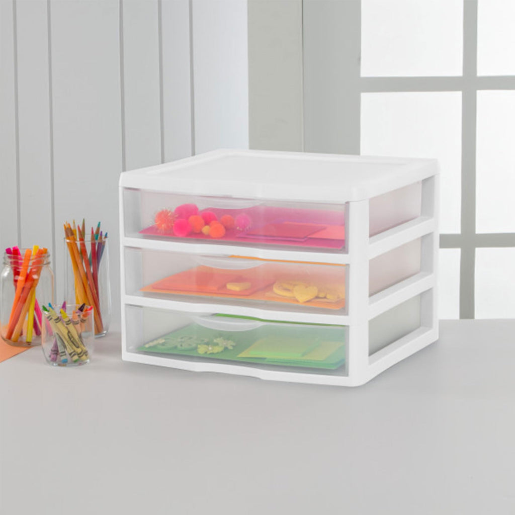 Wide 3-Drawer Storage Unit 6-Pack W32675