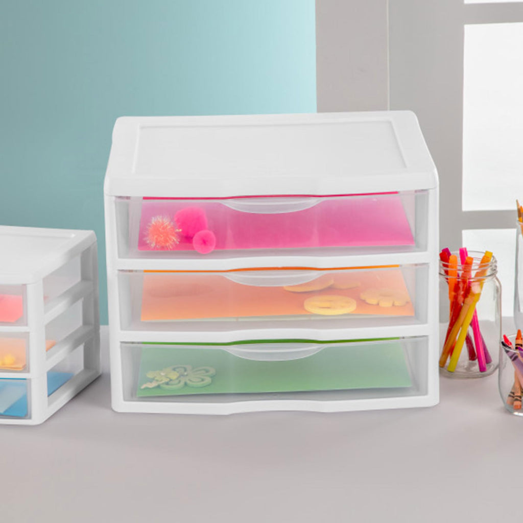 Wide 3-Drawer Storage Unit 6-Pack W32675