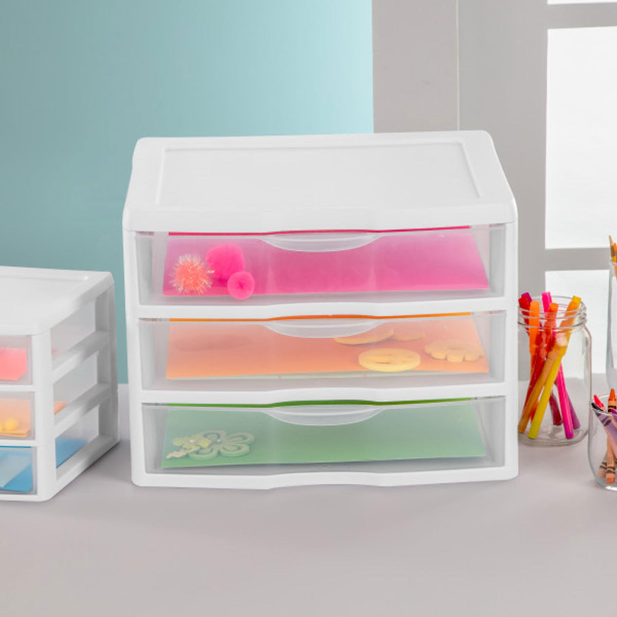Wide 3-Drawer Storage Unit 6-Pack W32675