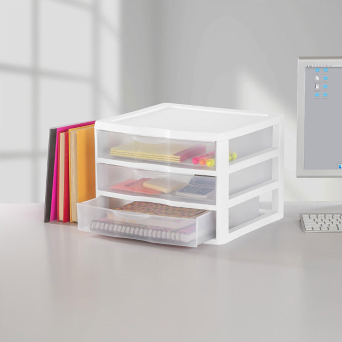 Wide 3-Drawer Storage Unit 6-Pack W32675
