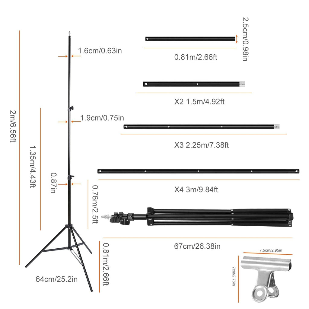 10Ft Wide Backdrop Stand Kit Z14077