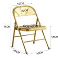 Carbon Steel Folding Chair Gold V708519