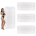 Transparent Inflatable Chaise Pool Float with Cup Holder P511572