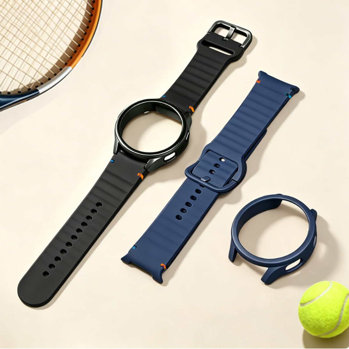 2 Pack Watch Bands & Protector Case E23278