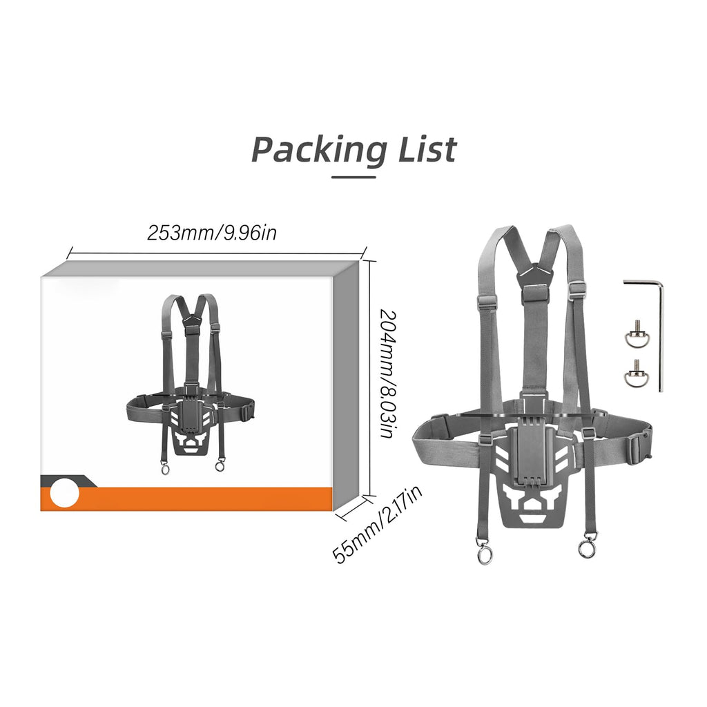 Handsfree Remote Control Chest Mount Straps S589