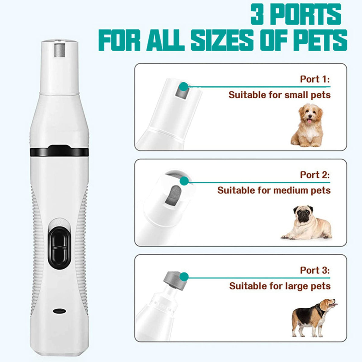3 in 1 Dog Clippers & Nail Grinder G23024