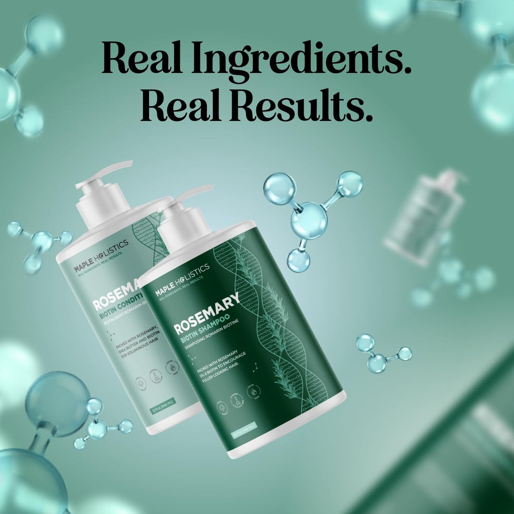 Biotin Rosemary Shampoo and Conditioner Set 32 Fl Oz Each I54891