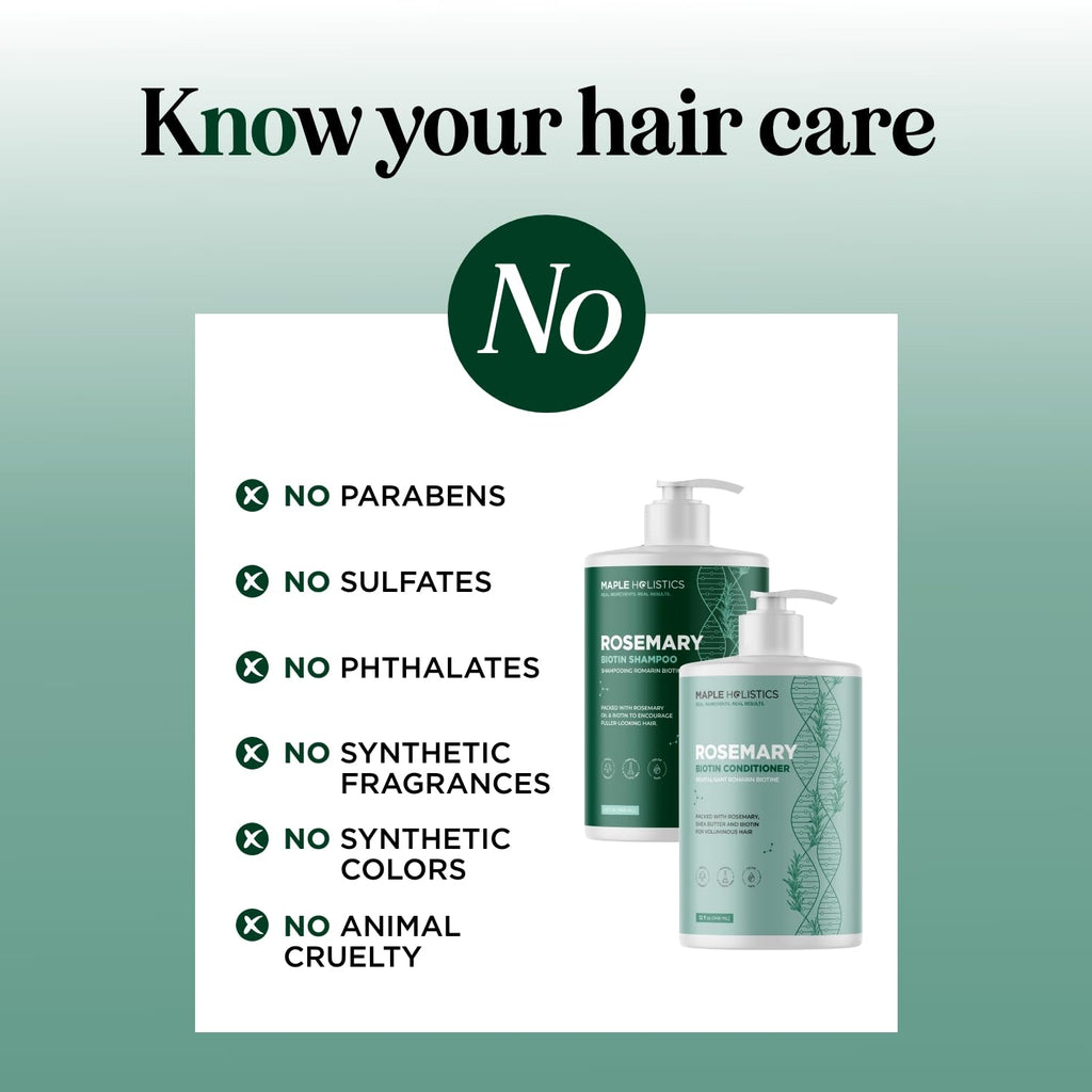 Biotin Rosemary Shampoo and Conditioner Set 32 Fl Oz Each I54891