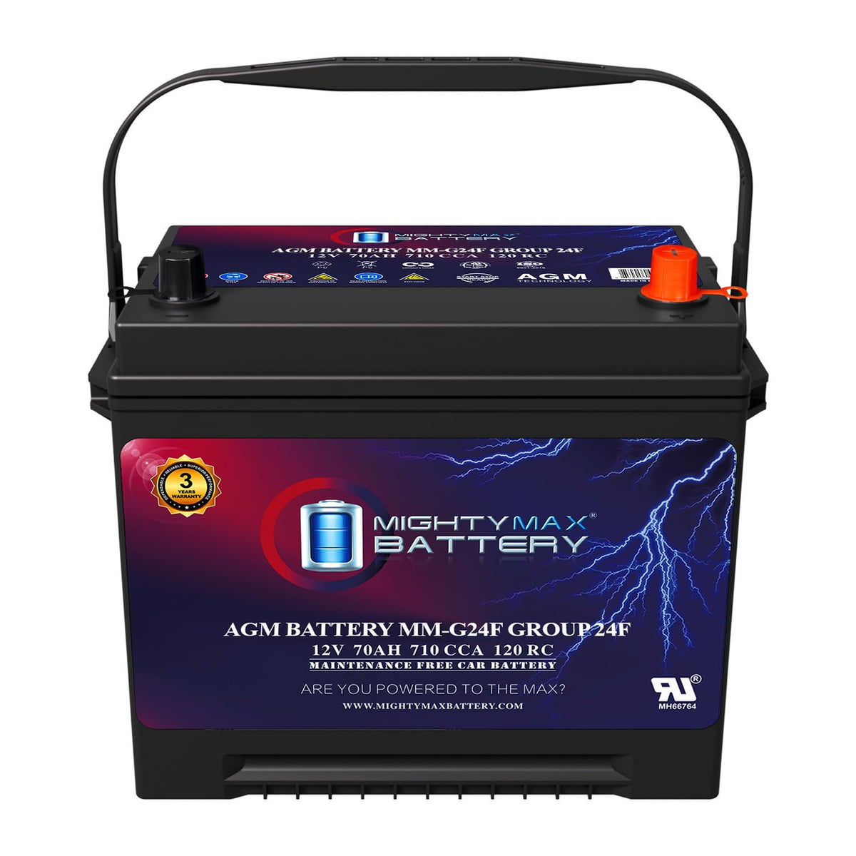 12V 70Ah AGM Replacement Battery H481731