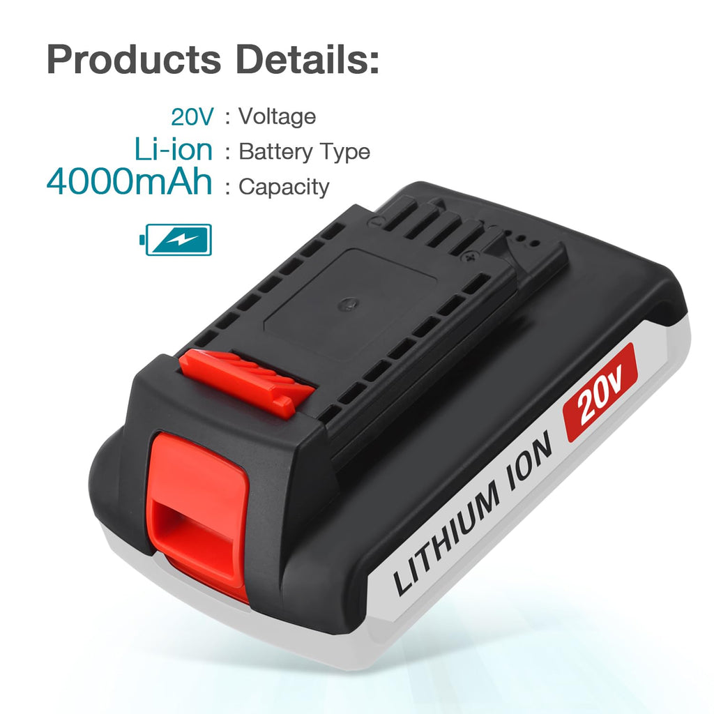 20v Max Replacement Battery for Cordless Power Tools A436