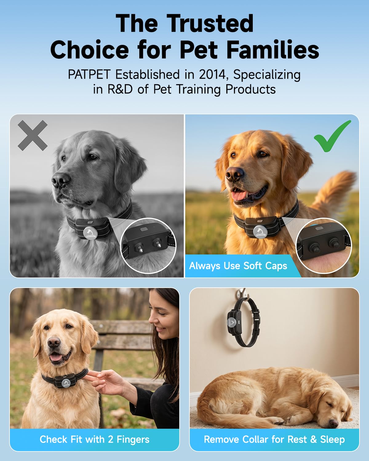 Dog Training Collar with Remote, 3 Training Modes, Rainproof O57314