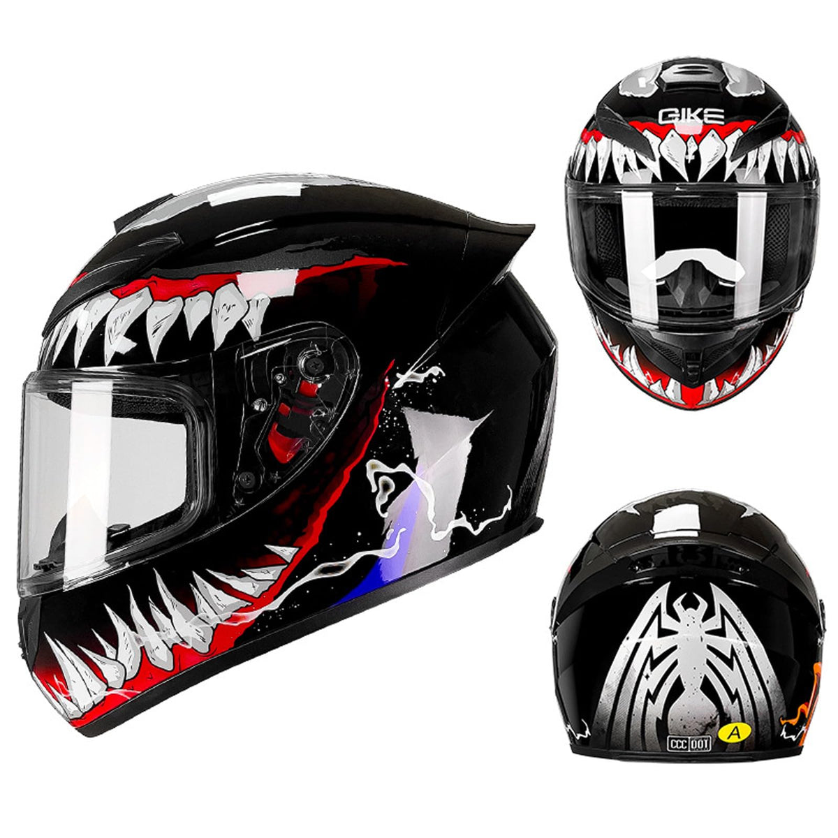 Full Face Motorcycle Helmet with Internal Tinted Visor Z107323