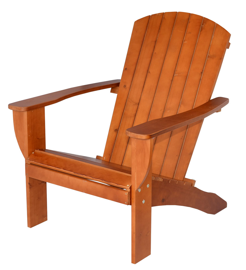 Solid Cedar Adirondack Extra Wide Chair with Folding Table Q37142