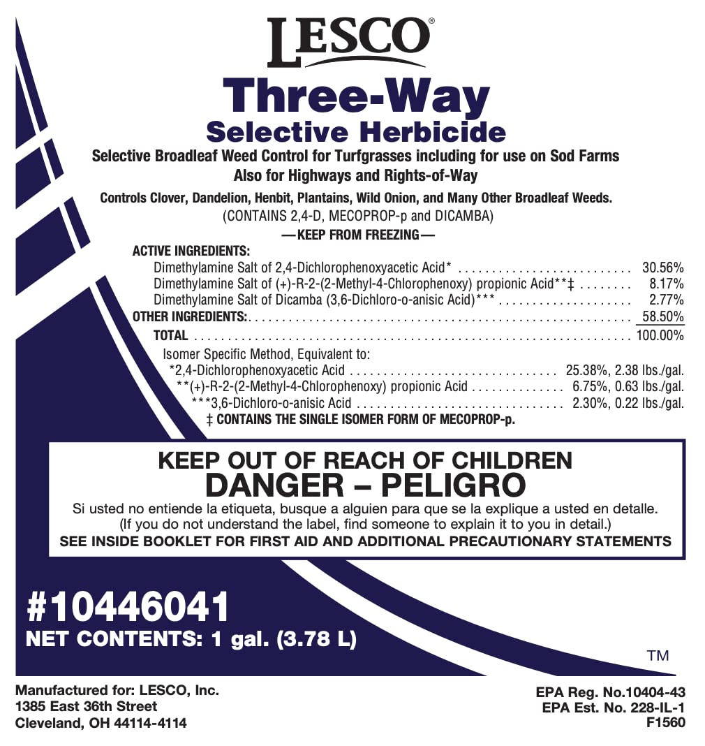 1 Gallon Selective Post Emergent Liquid Herbicide M1307