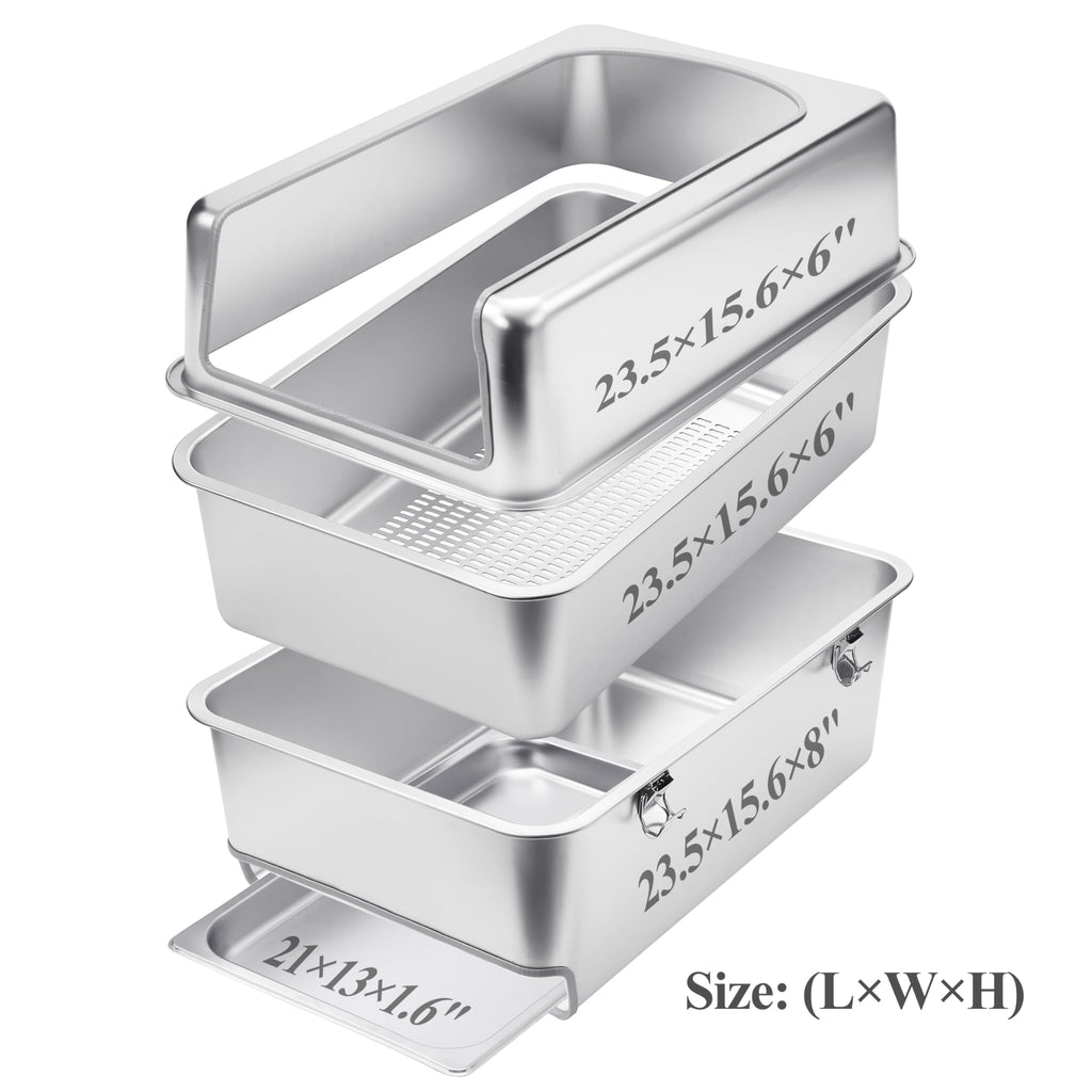 Pull-Out Sifting Cat Litter Box with Lid C627220