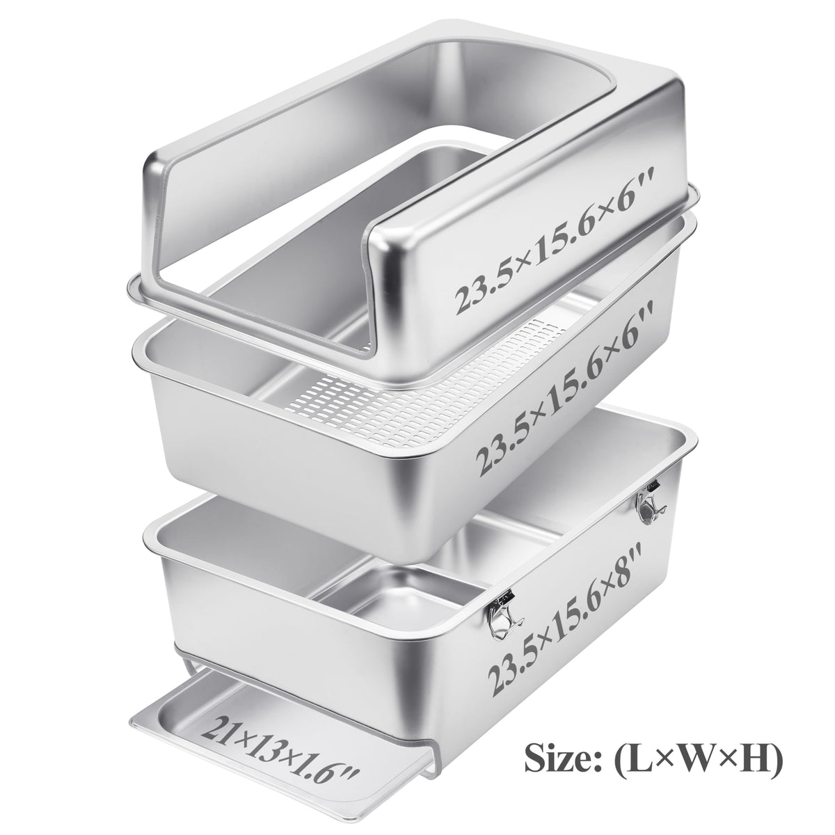 Pull-Out Sifting Cat Litter Box with Lid C627220