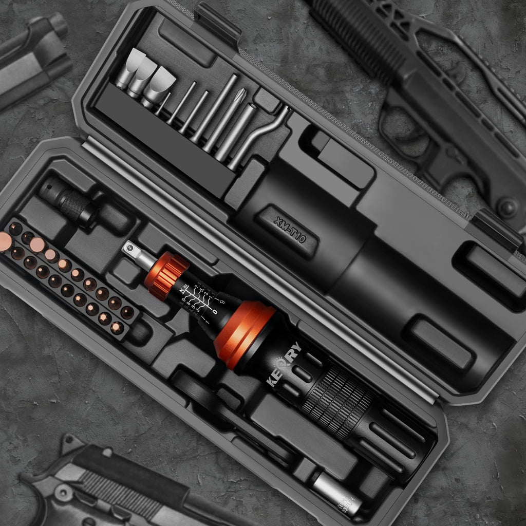 1/4 Inch Pound Torque Screwdriver Set, 10-80 In-Lb, 34-Pieces Bits R550