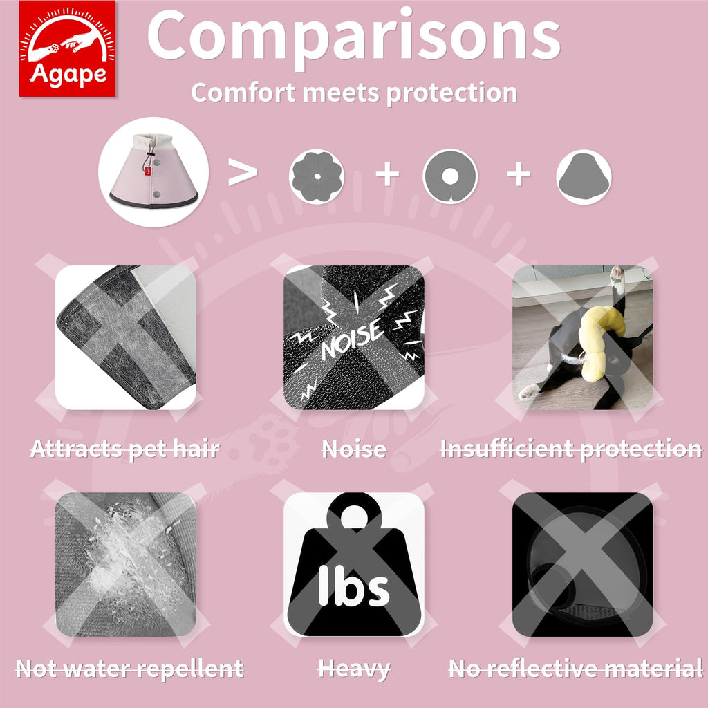 Soft Dog Cone for Small Dogs & Cats B31756