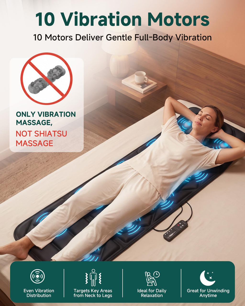 Full Body Massage Mat with Heat E989