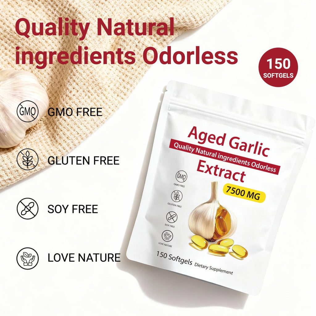 Odorless Aged Garlic Extract 7500mg Softgels H539903
