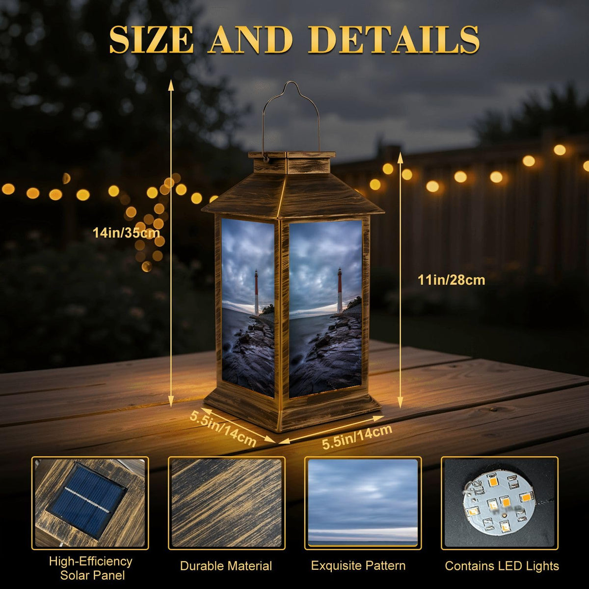 Waterproof LED Solar Lantern N377485