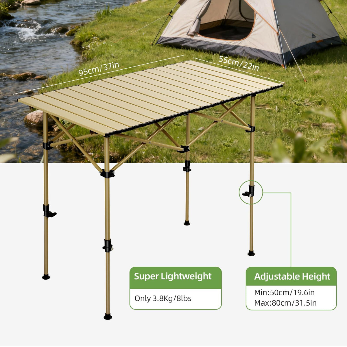 Folding Camping Table with Carry Bag J87301