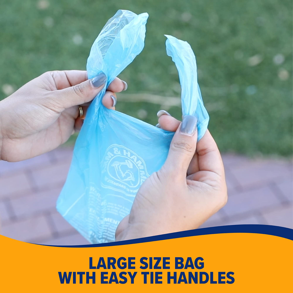 Easy-Tie Waste Bags Blue 75 Count X867